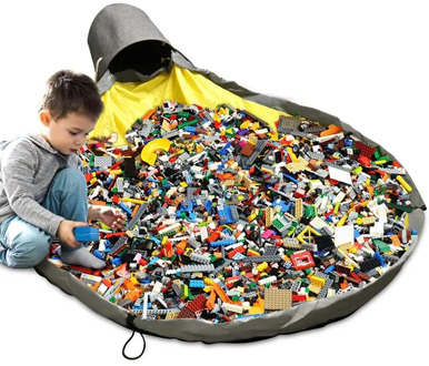 Portable Kids Toy Clean-up Storage Bag Container Multifunctional Portable Toys Storage Bean Bag Waterproof Organizer Bucket