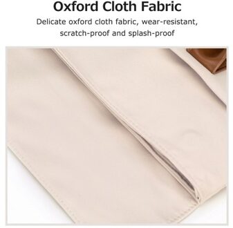 Portable Laptop Bag Large Capacity Handheld Laptop Bag Splash-proof Oxford Cloth Business Computer Bag Beige