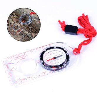 Portable Magnifying Compass Ruler Scale Scout outdoor Hiking Camping Boating Map Scale Ruler Magnifier Compass