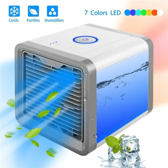 Portable Mini Air Cooler Air Arctic Air Conditioner Soothing 7 Colors LED Light Humidifier for Home Office Drop shipping