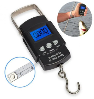 Portable Mini Fishing Precision Bag Scales Large Type Electronic Scale With Ruler
