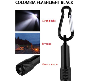 Portable Mini Flashilight Super Bright Keychain Hook Lamp Light Pocket Camping Flashlight Aluminum Keychain Flashlight