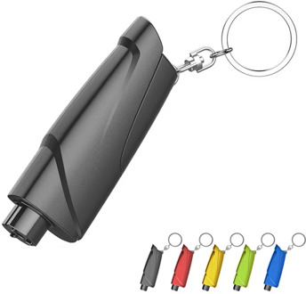 Portable Mini Safety Hammer Auto Glass Emergency Car Window Breaker Cutter Life-Saving Escape Rescue Hand Tool with Keychain