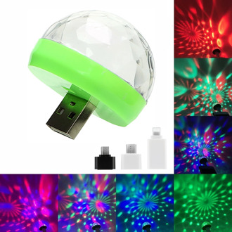 Portable Mini USB LED Atmosphere Light Stage Magic DJ Disco Ball Lamp Indoor Home Party USB To Apple Android Phone Disco Light