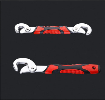 Portable multi-function 2 piece set universal wrench adjustable grip set 7-32mm ratchet wrench wrench fire wrench manual tool