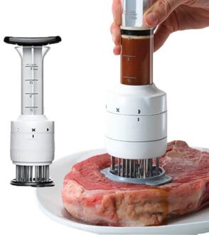 Portable Multifunctionele Praktische Vleesvermalser Naald Steak Vlees Mals Spuit Keuken Gereedschap