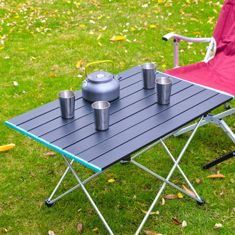 Portable Outdoor ultralight aluminum folding tables camping picnic barbecue desk self-driving fishing leisure furniture MJ710