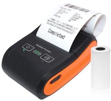 Portable Receipt Printer 58mm Mini Thermal Printing with 2 Inch Thermal Paper Roll Compatible with Android/iOS/Windows System for Small Business Restaurant Retail Store