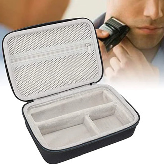 Portable Sahver Travel Case Bag for Braun MGK Series Trimmer Large Space Durable Waterproof Storage Case Only Box No Machine