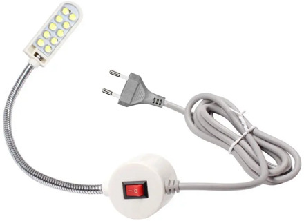 Portable Sewing Machine Light 10 LED Work Light Magnetic Mounting Base Gooseneck Lamp for All Sewing Machine Lighting