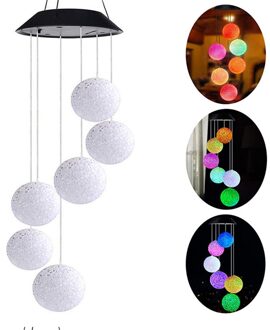 Portable Solar Led Wind Chime Light Outdoor Waterdichte Kleur Veranderende Opknoping Lamp Christmas Party Wedding Garden Decoratie