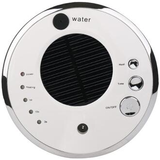 Portable Solar Usb Auto Voertuig Luchtreiniger Luchtbevochtiger Aromatherapie Anion Verse Zuurstof Bar Voor Auto Home Office Slaapkamer wit