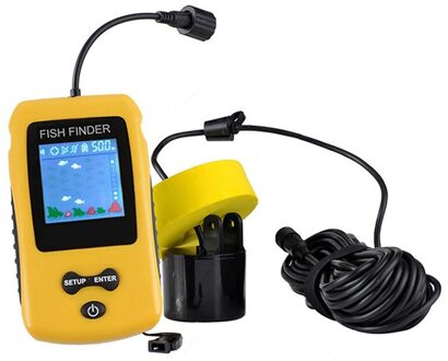Portable Sonar Fish Finder Met Gekleurde Lcd Display Sn Fishfinder Vissen Lokken Echolood Fishfinder