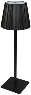 Portable tafellamp LED - zwart - 38 cm - oplaadbaar