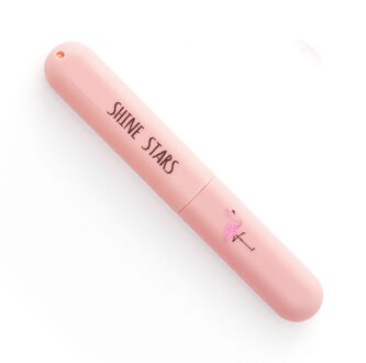 Portable Tandenborstel Cover Holder Flamingo Cactus Plant Outdoor Reizen Wandelen Camping Toothrush Cap Case Bescherm Opslag Leuke Doos