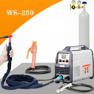 Portable Tig Welder 220V Power WS-200A 250A Pulse Tig Arc 2 In 1 Professional Tig Argon Gas Welding Tig Welding Machine