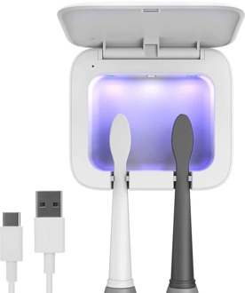 Portable Tooth Brush UV Sterilization Box USB Rechargeable Wall Mount Travel Toothbrush Holder Deep UV Toothbrush Sanitizer Case