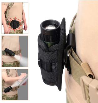 Portable Torch Cover Holder Tactical 360 Degrees Rotatable Flashlight Pouch Holster Torch Case For Belt Hunting Lighting Belts 1