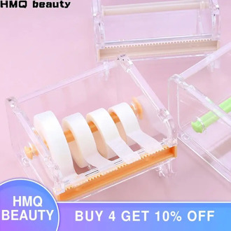 Portable Transparent Acrylic Tape Cutter Easy to cut off Micropore Paper Medical Tape Split Grafting Eyelash Tool