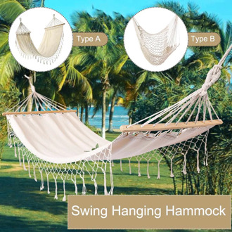 Portable Travel Camping Hammock Hanging Home Garden Bedroom Bed Lazy Swing Outdoor Camping Chair Indoor Hammock Lazy Chair