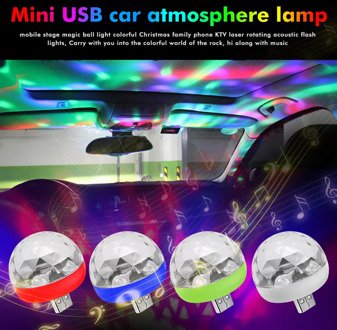 Portable USB Disco Connected Phone Family Magic Ball Light Party Club USB Light Stage Light Party Club KTV Xmas Magic Ball Lamp
