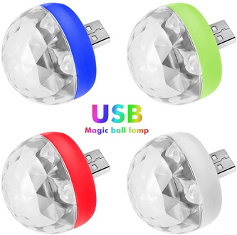 Portable USB Disco Connected Phone Family Magic Ball Light Party Club USB Light Stage Light Party Club KTV Xmas Magic Ball Lamp