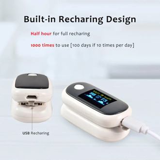 Portable USB Rechargeable Oximeter OLED Finger Pulse Oximeter SpO2 Heart Rate Monitor Oximetro De Dedo USB Charging Oximeters