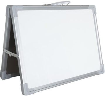 Portable whiteboard met aluminium rand 30x40 cm Wit