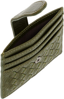 Portemonnee Dames donkere olijf Donkergroen - One Size