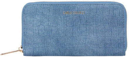 Portemonnee in Krokostijl Carlo Colucci , Blue , Dames - ONE Size