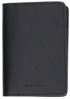 Portemonnee/kaarthouder A.p.c. , Black , Unisex - ONE Size