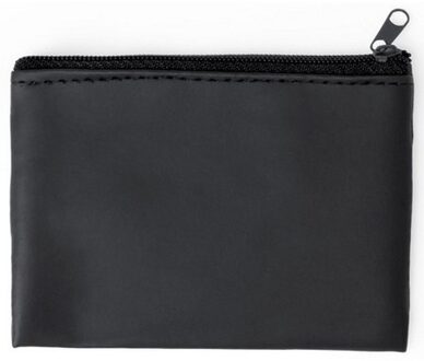 Portemonnee - met sleutelhanger - 10 x 7 cm- zwart - autosleutel - kleingeld