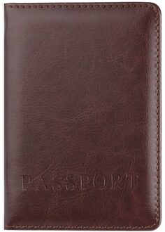 Portemonnee Mode Zwart Pu Lederen Paspoorthouder Protector Wallet Visitekaartje Zachte Paspoort Cover Zwart 3