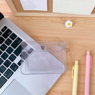 Portemonnee Portemonnee Kaart Pouch Id Kaarthouder Unisex Transparante Organizer Case Dunne Credit Kaarthouder Mode 1