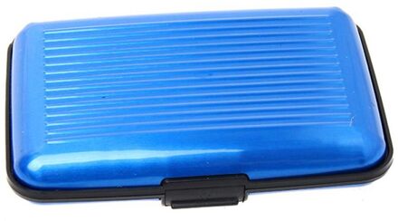 Portemonnee Zaken Id Credit Card Case Houder Anti Rfid Scanning Kaarthouders Voor Mannen Vrouwen Pr Blauw