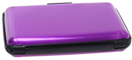 Portemonnee Zaken Id Credit Card Case Houder Anti Rfid Scanning Kaarthouders Voor Mannen Vrouwen Pr Paars