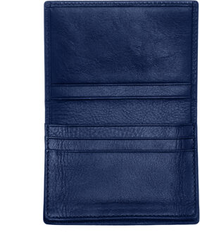 Porter echt lederen bi-fold portemonnee Navy - One Size