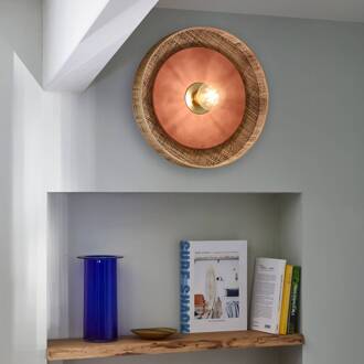 Portinatx wandlamp terracotta, Ø40cm terracotta, naturel
