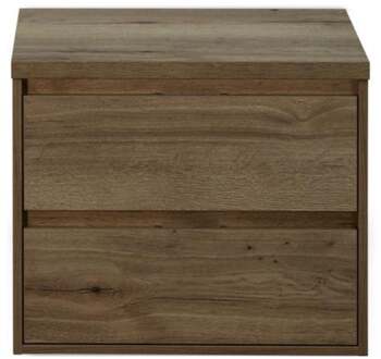 Porto Badmeubelset 70 cm - Tabacco - Wastafelbovenblad Tabacco