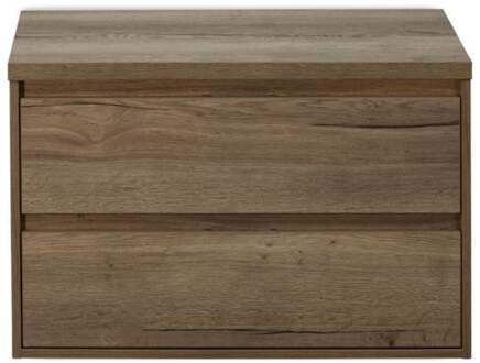 Porto Badmeubelset 90 cm - Tabacco - Wastafelbovenblad Tabacco