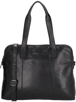 Porto Laptoptas - 13.3" laptopvak - met afneembare schouderriem - zwart damestas - H 28,50 x B 36 x D 12 cm