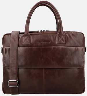 Porto laptoptas 15 inch donkerbruin