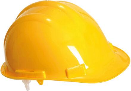 Portwest Veiligheidshelm/bouwhelm hoofdbescherming geel verstelbaar 55-62 cm