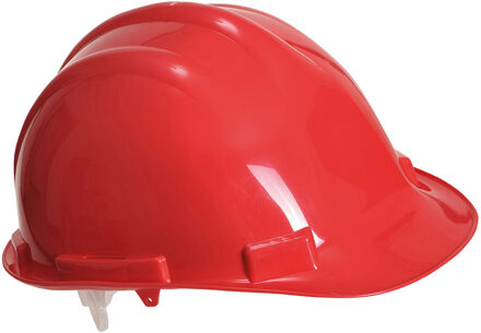 Portwest Veiligheidshelm/bouwhelm hoofdbescherming rood verstelbaar 55-62 cm