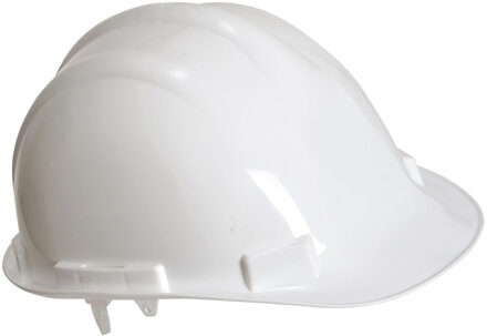Portwest Veiligheidshelm/bouwhelm hoofdbescherming wit verstelbaar 55-62 cm