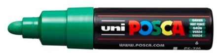 Posca marker met conische punt schrijfdikte breed donkergroen