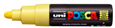 Posca marker met conische punt schrijfdikte breed geel