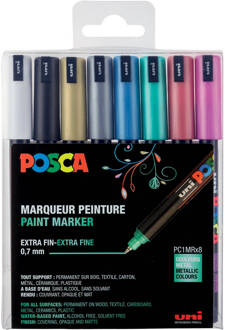 Posca Uni Posca Stiften Metallic Colors PC1MR 0.7 mm lijn