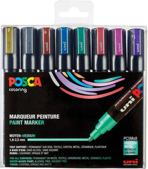 Posca Uni Posca Stiften Metallic Colors PC5M 2.5 mm lijn