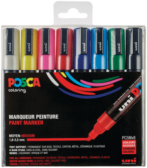 Posca Uni Posca Stiften Standard Colors PC5M 2.5 mm lijn - Japan editie